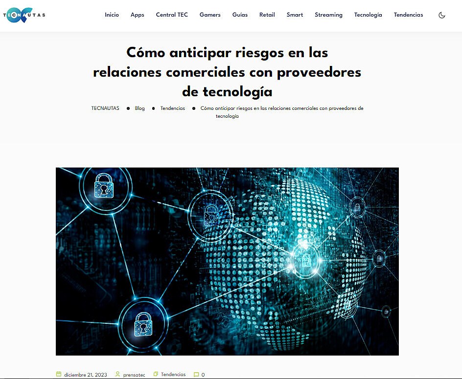 Cmo anticipar riesgos en las relaciones comerciales con proveedores de tecnologa